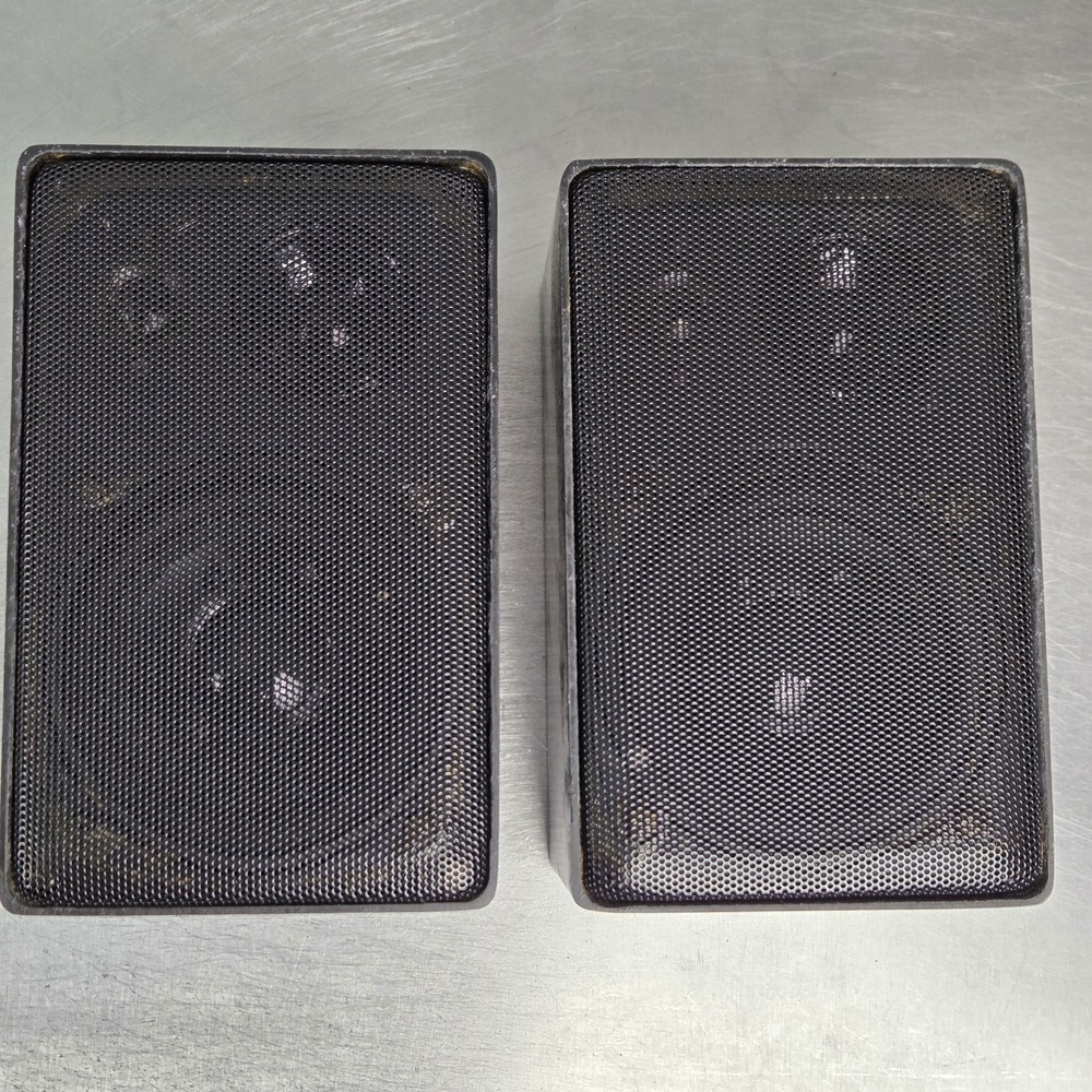 DMS3TS Speco 3-Way All-Weather Indoor/Outdoor Mini Speaker Speakers Pair Tested